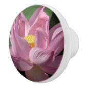 Roze Lotus Flower IV Keramische Knop (Rechts)