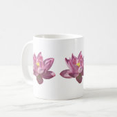 Roze Lotus Flower IV Koffiemok (Voorkant links)
