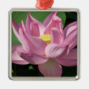 Roze Lotus Flower IV Metalen Ornament