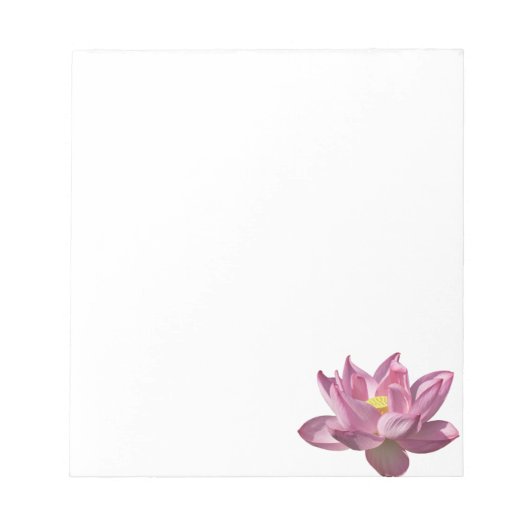 Roze Lotus Flower IV Notitieblok (Voorkant)