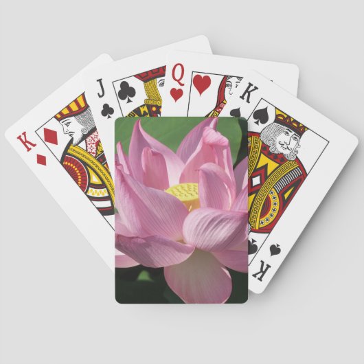 Roze Lotus Flower IV Pokerkaarten (Achterkant)