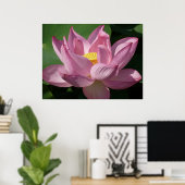 Roze Lotus Flower IV Poster (Thuiskantoor)