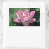 Roze Lotus Flower IV Rechthoekige Sticker (Tas)