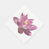 Roze Lotus Flower IV Servet (Hoek)