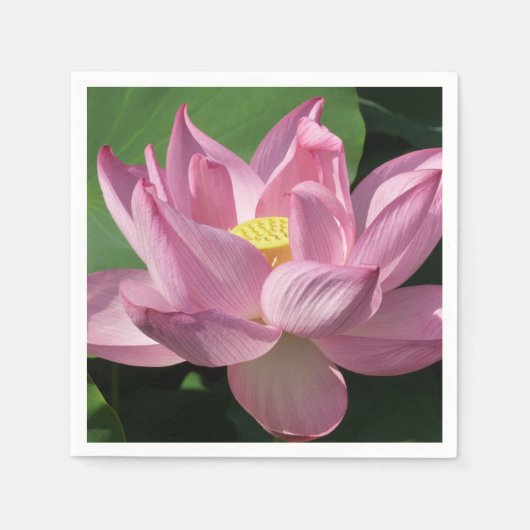 Roze Lotus Flower IV Servetten (Voorkant)
