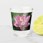 Roze Lotus Flower IV Shot Glas (Voorkant)