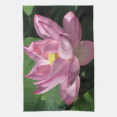 Roze Lotus Flower IV Theedoek (Verticaal)