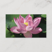 Roze Lotus Flower IV Visitekaartje (Achterkant)
