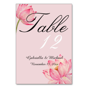 Roze Lotus Flower Kaart