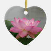 Roze Lotus flower Keramisch Ornament (Voorkant)