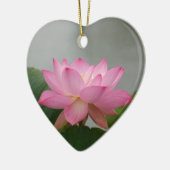 Roze Lotus flower Keramisch Ornament (Links)