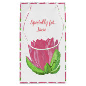 Roze Lotus Flower Klein Cadeauzakje (Achterkant)