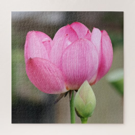 Roze Lotus Flower Legpuzzel (Verticaal)