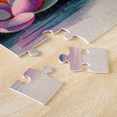  roze Lotus Flower Legpuzzel (Zijkant)
