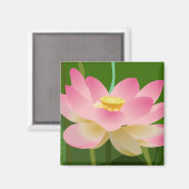 Roze Lotus Flower Magneet (Voorkant / Achterkant)