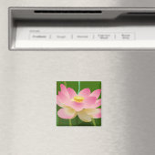 Roze Lotus Flower Magneet (Insitu (Vaatwasser))