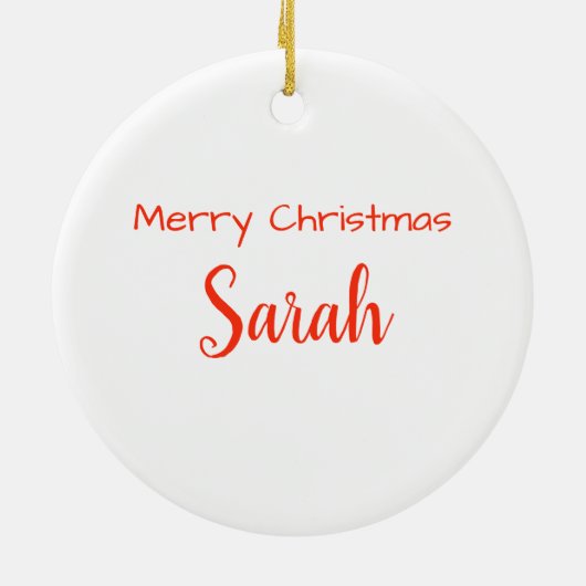 Roze Lotus Flower met aangepaste tekst en naam Keramisch Ornament (Achterkant)