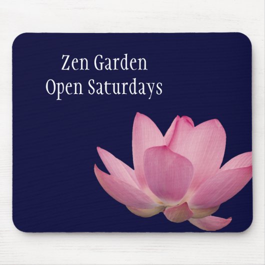 Roze Lotus Flower Muismat (Voorkant)