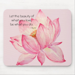 Roze Lotus Flower Muismat