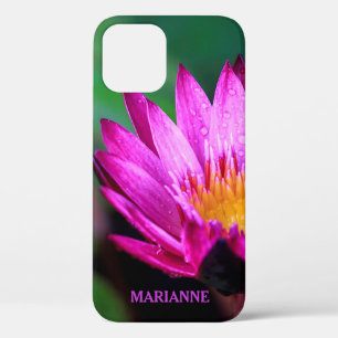 Roze Lotus Flower Name Persoonlijk Case-Mate iPhone Case