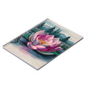  roze Lotus Flower Notitieboek (Linkerzijde)