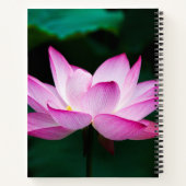 Roze Lotus Flower Notitieboek (Achterkant)