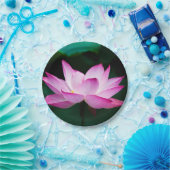 Roze Lotus Flower Papieren Bordje (Feest)