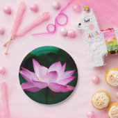 Roze Lotus Flower Papieren Bordje (Feest)