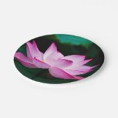 Roze Lotus Flower Papieren Bordje (Gekanteld)