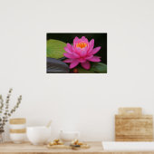 Roze Lotus Flower Print (Keuken)