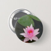 Roze Lotus Flower Ronde Button 5,7 Cm (Voorkant /achterkant)