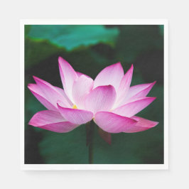 Roze Lotus Flower Servet