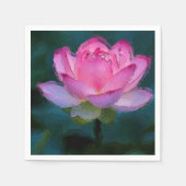 Roze Lotus Flower Servet (Voorkant)