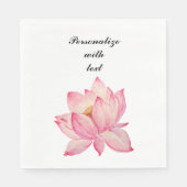 Roze Lotus Flower Servetten (Voorkant)