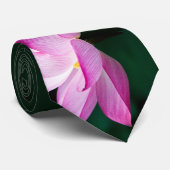Roze Lotus Flower Stropdas (Opgerold)