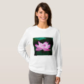 Roze Lotus Flower T-shirt (Voorkant volledig)