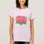 Roze Lotus Flower T-shirt (Voorkant)