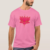 Roze Lotus Flower T-shirt (Voorkant)