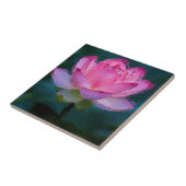 Roze Lotus Flower Tegeltje (Zijkant)