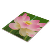 Roze Lotus Flower Tegeltje (Zijkant)