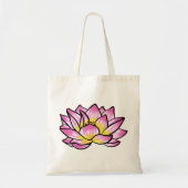 Roze Lotus Flower Tote Bag (Voorkant)