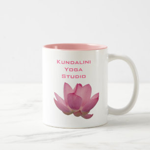 Roze Lotus Flower Tweekleurige Koffiemok