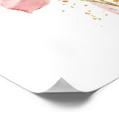 Roze Lotus Flower Water Lily Waterverf ETHERISCH Poster (Hoek)