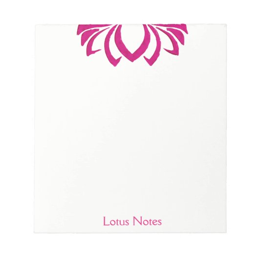 Roze Lotus Flower Yoga Instructor Holistic Classic Notitieblok (Voorkant)