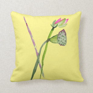 Roze Lotus Flower Zen Buddhist Art Kussen