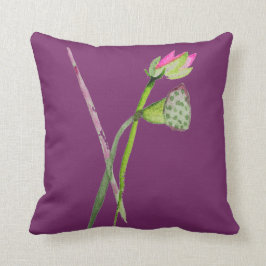 Roze Lotus Flower Zen Buddhist Art Kussen