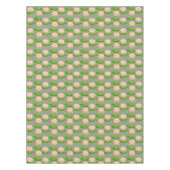Roze Lotus Flowers & Lily Pads op Laurel Green Tafelkleed (Voorkant)