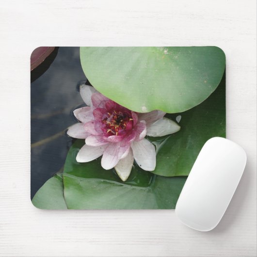 Roze Lotus Flwower Mousepad Muismat (Met muis)