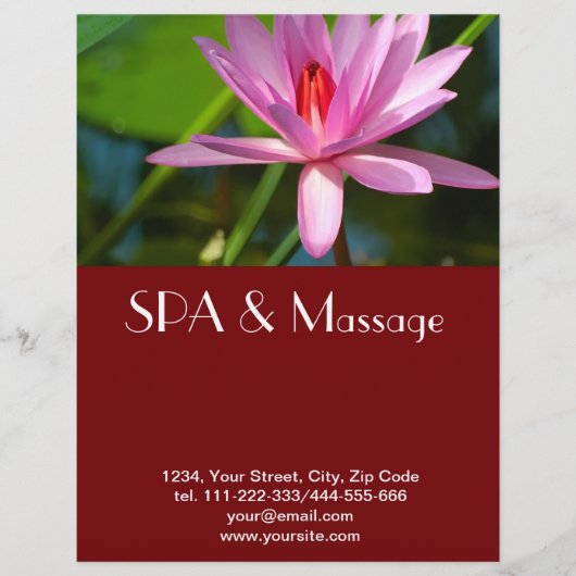 Roze lotus flyer (Voorkant)