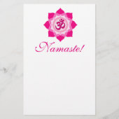 Roze lotus flyer (Achterkant)